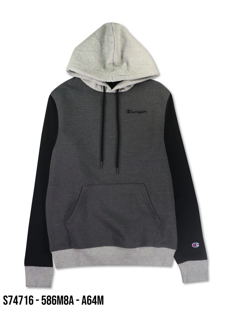 Colorblock 218 CHAMPION POWERBLEND COLORBLOCK HOODIE GRAY – Sublime