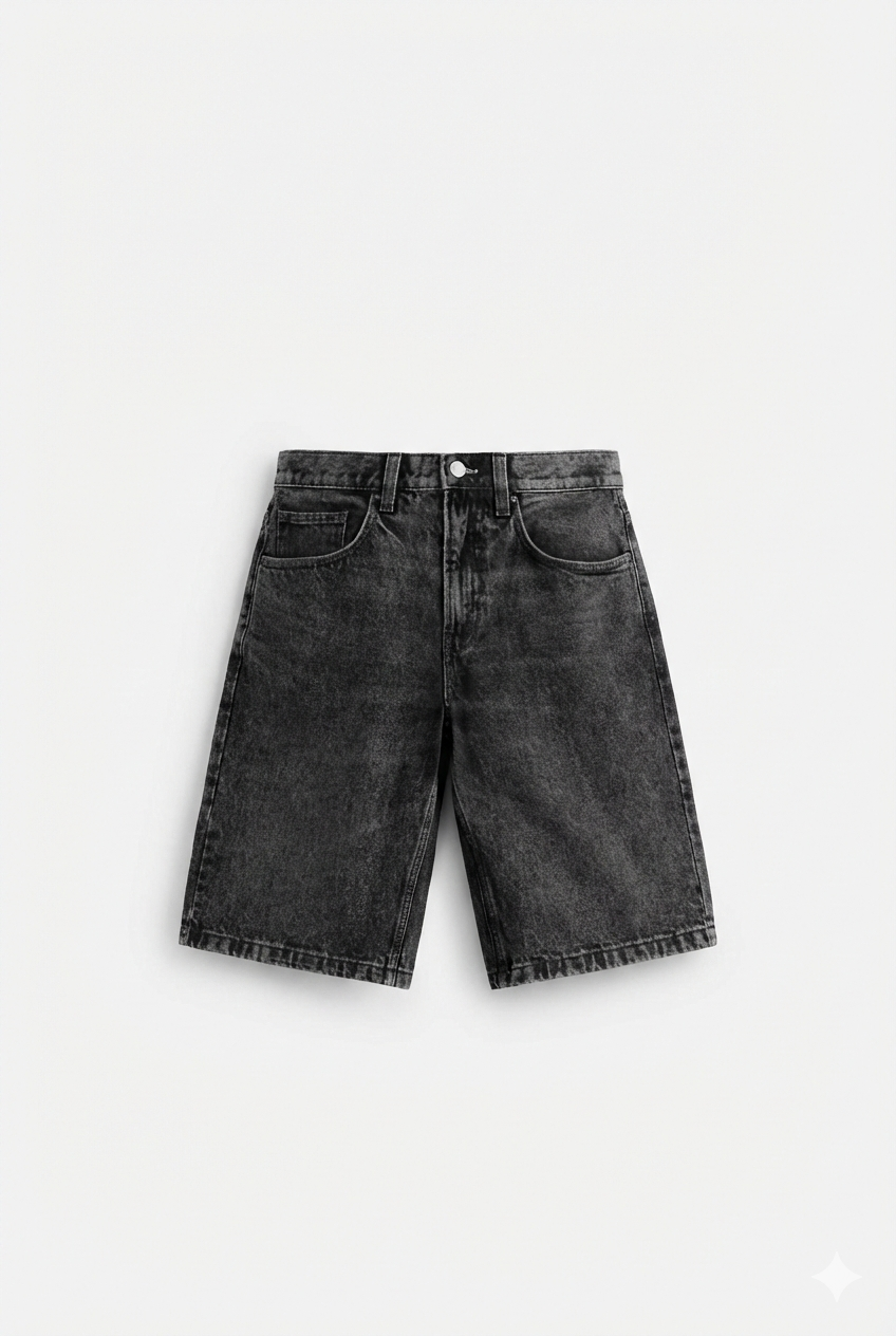 Bermuda Zara Denim Baggy Fit