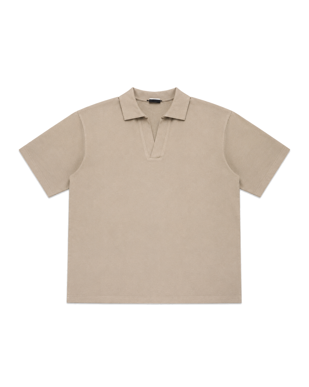 Polo Oversize Beige Cuello Abierto Lefties