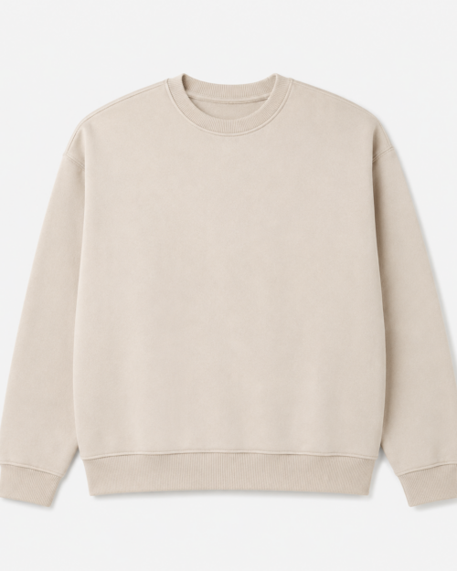 Sudadera Básica Beige Claro Lefties