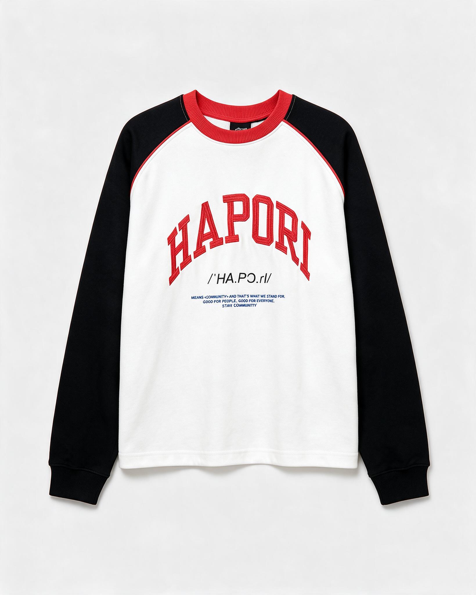 Camiseta Manga Larga “HAPORI” Varsity Pull&Bear