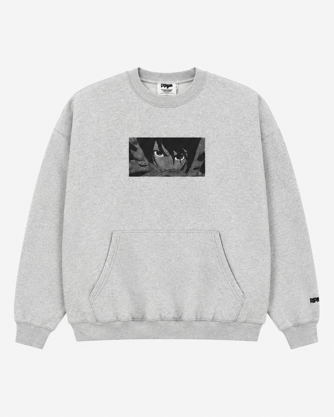 Sudadera Gris Anime "DanDaDan" Pull&Bear
