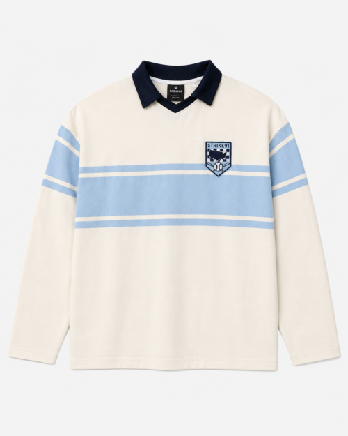 Polo de Manga Larga "STRIKE 91" a Raya Pull&Bear