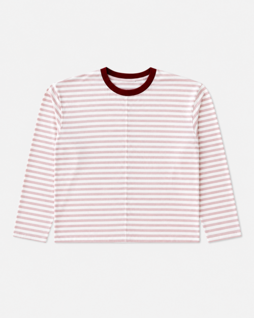 Camiseta Manga Larga "Art Exhibition" Rayas Pull&Bear