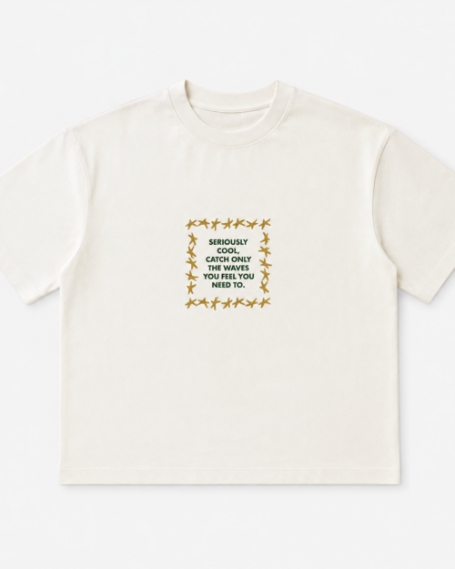 Camiseta Crema “Catch The Waves” Pull&Bear