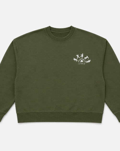 Sudadera Oversize “Manifesting Consciousness” Verde Pull&Bear