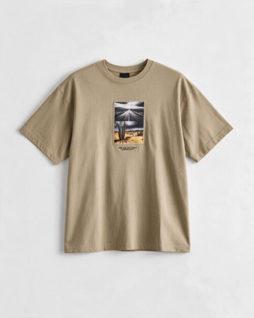 Camiseta Beige PULL&BEAR Cactus Jack