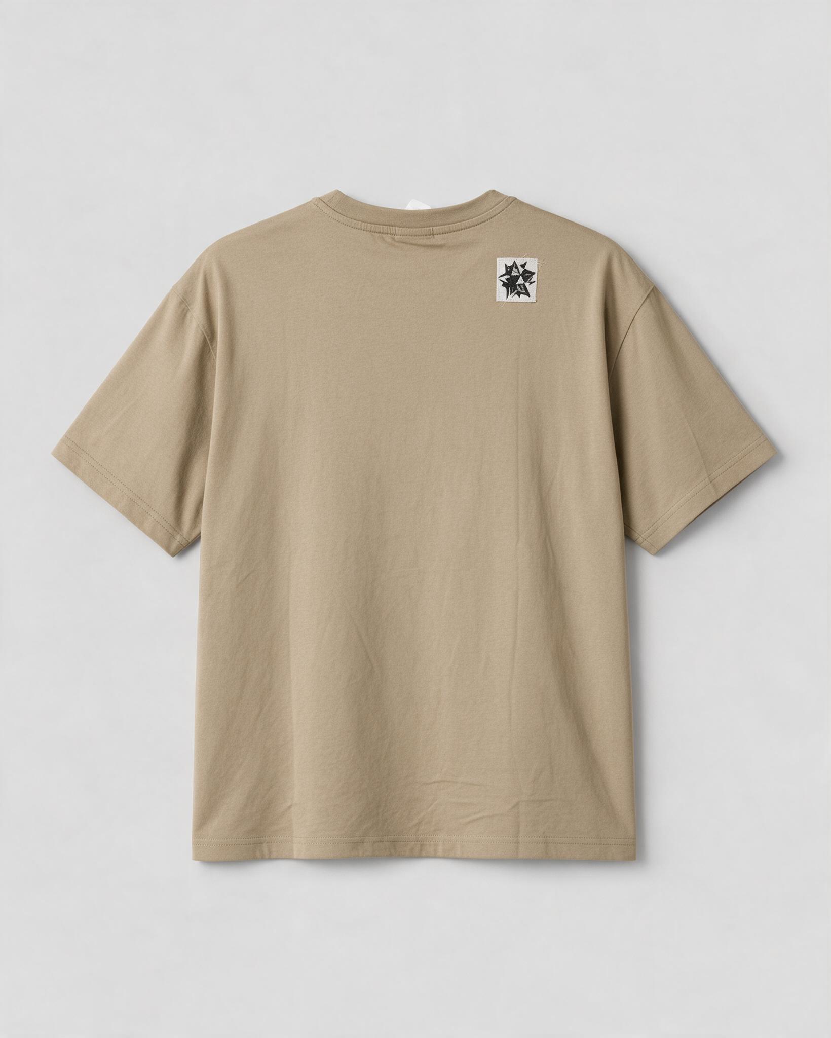 Camiseta Beige PULL&BEAR Cactus Jack - Imagen 2